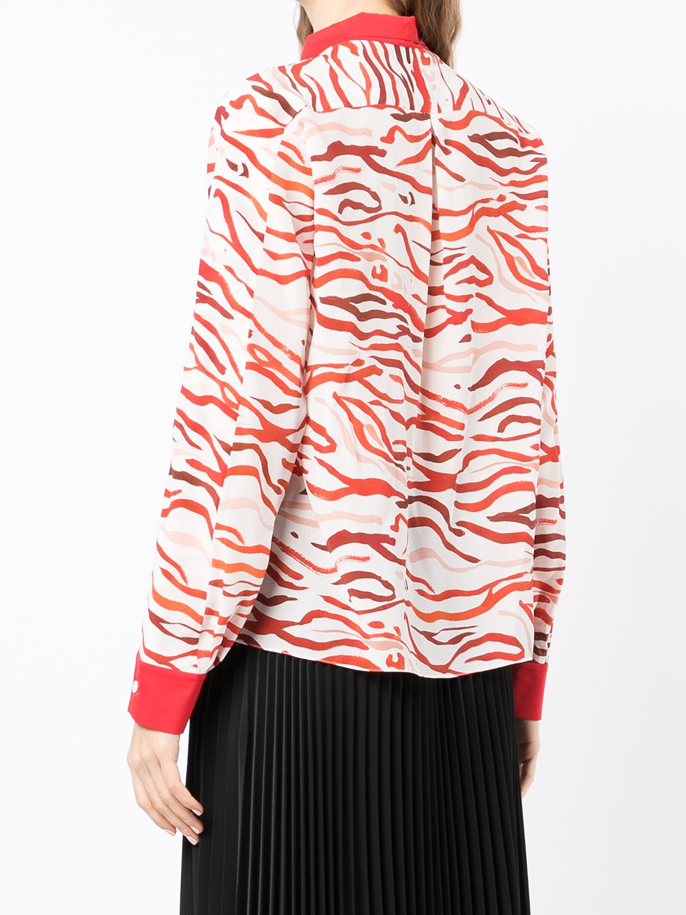 фото Ports 1961 zebra-print silk blouse