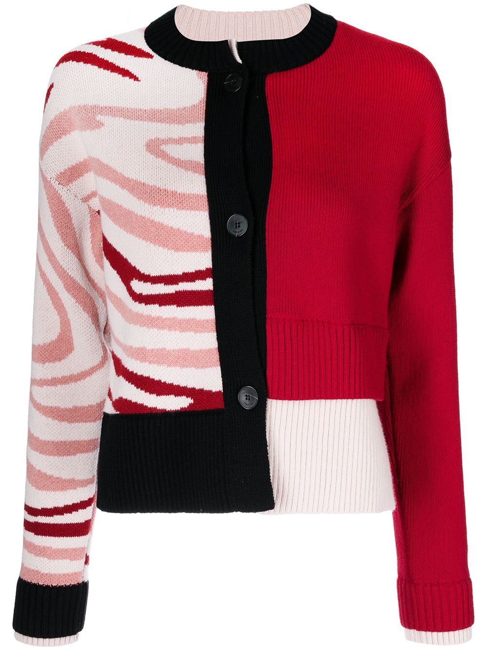 

Ports 1961 panelled button-up cardigan - Red