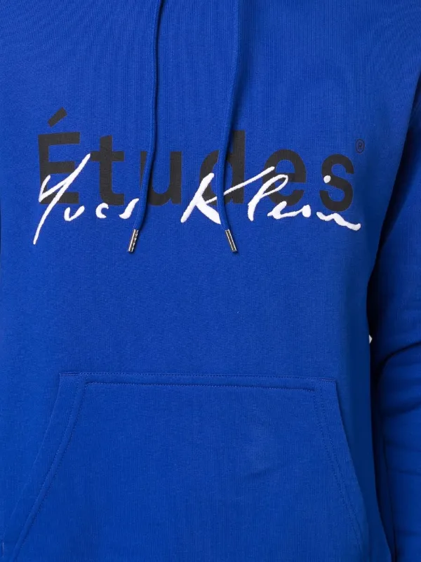 Études Studio ロゴ パーカー | ブルー | FARFETCH JP 