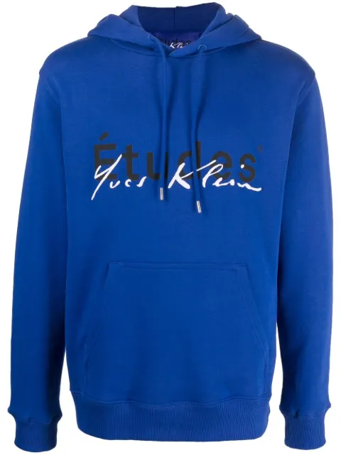 Etudes logo-print organic-cotton hoodie