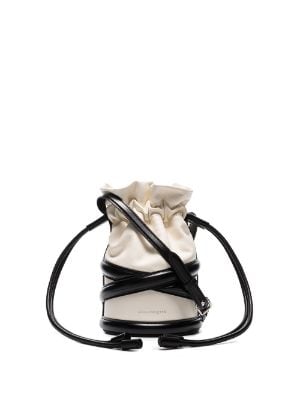 Alexander McQueen Embroidered Mini Bucket Bag - Farfetch