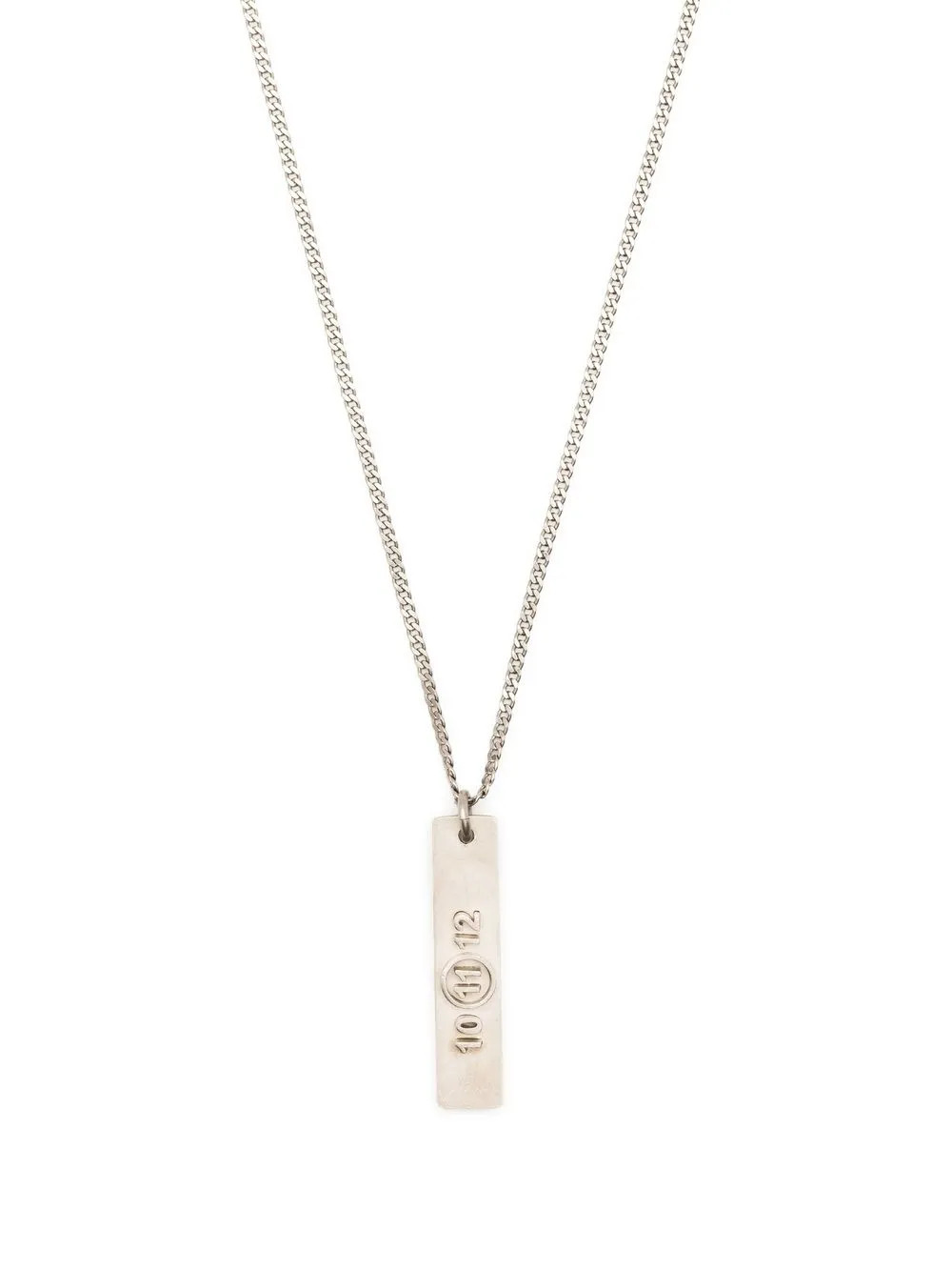 11 tag pendant necklace