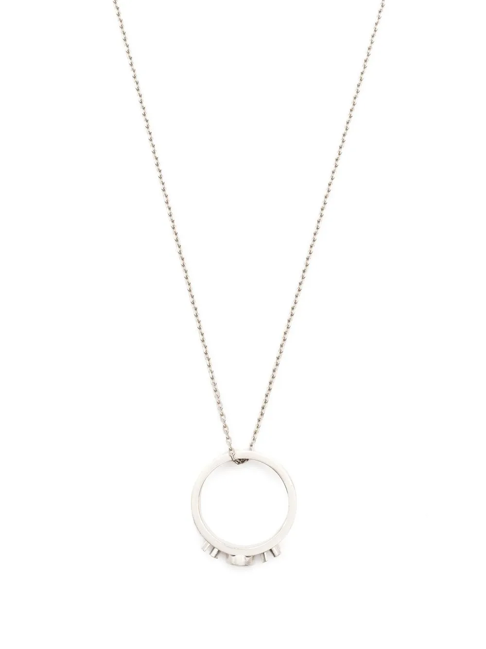 

Maison Margiela 11 ring pendant necklace - Silver