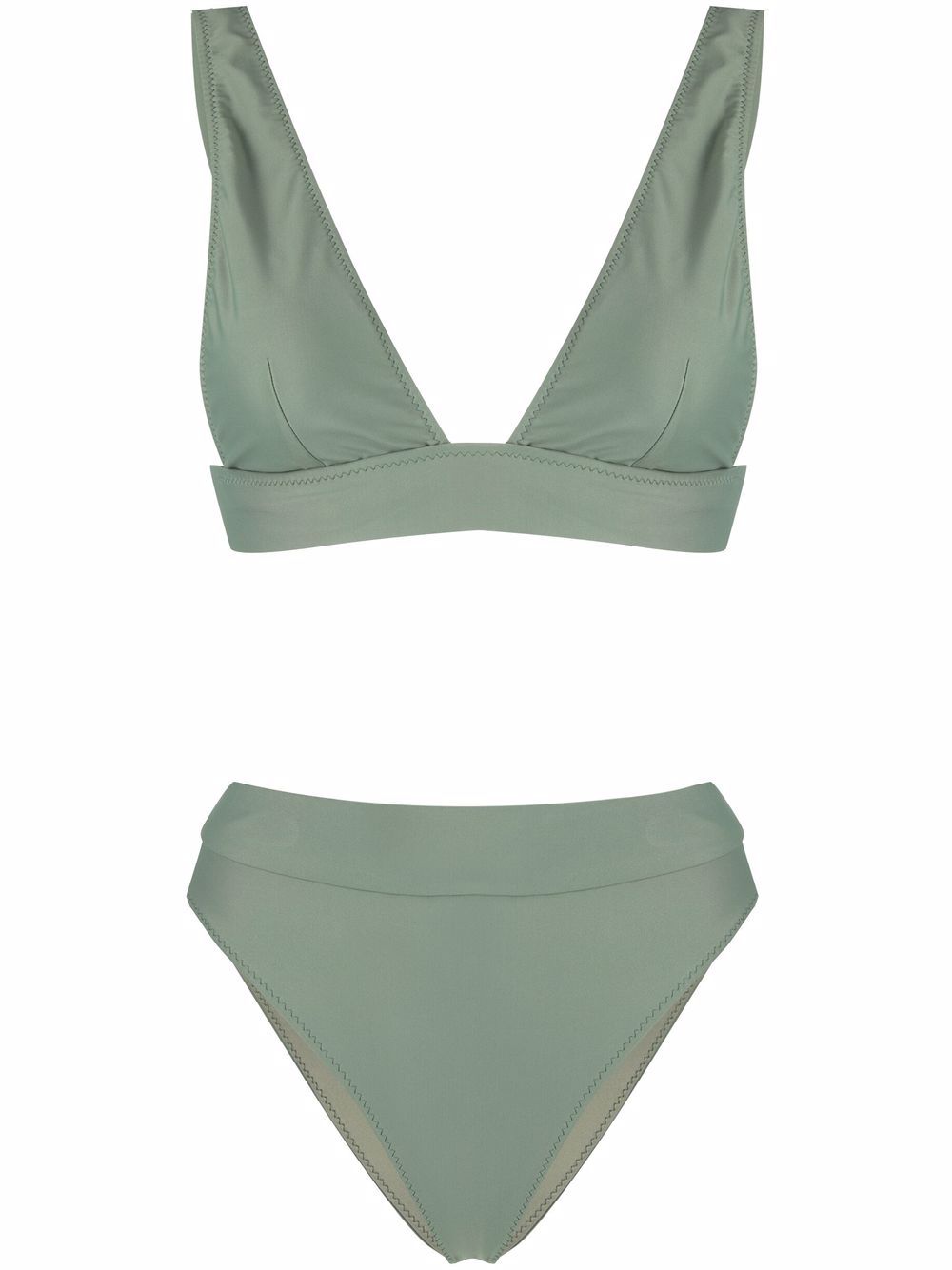 

Noire Swimwear bikini con tiro alto - Verde