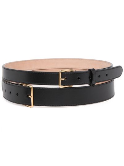 alexander mcqueen double wrap belt