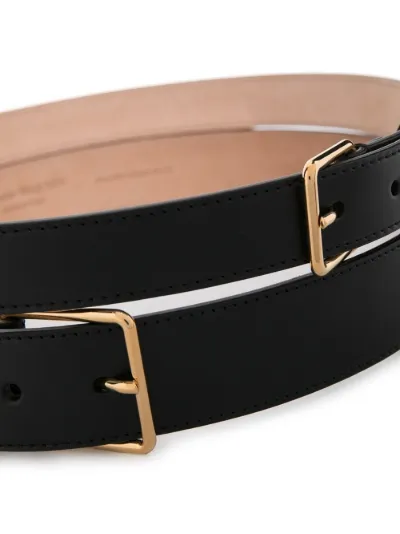 double-wrap leather belt | Alexander 