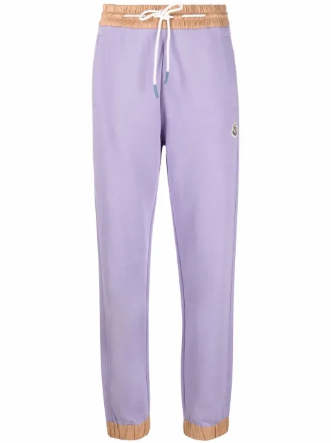 Moncler contrast-trim track pants