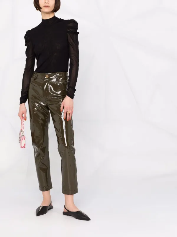 Parlor high-shine straight-legged 