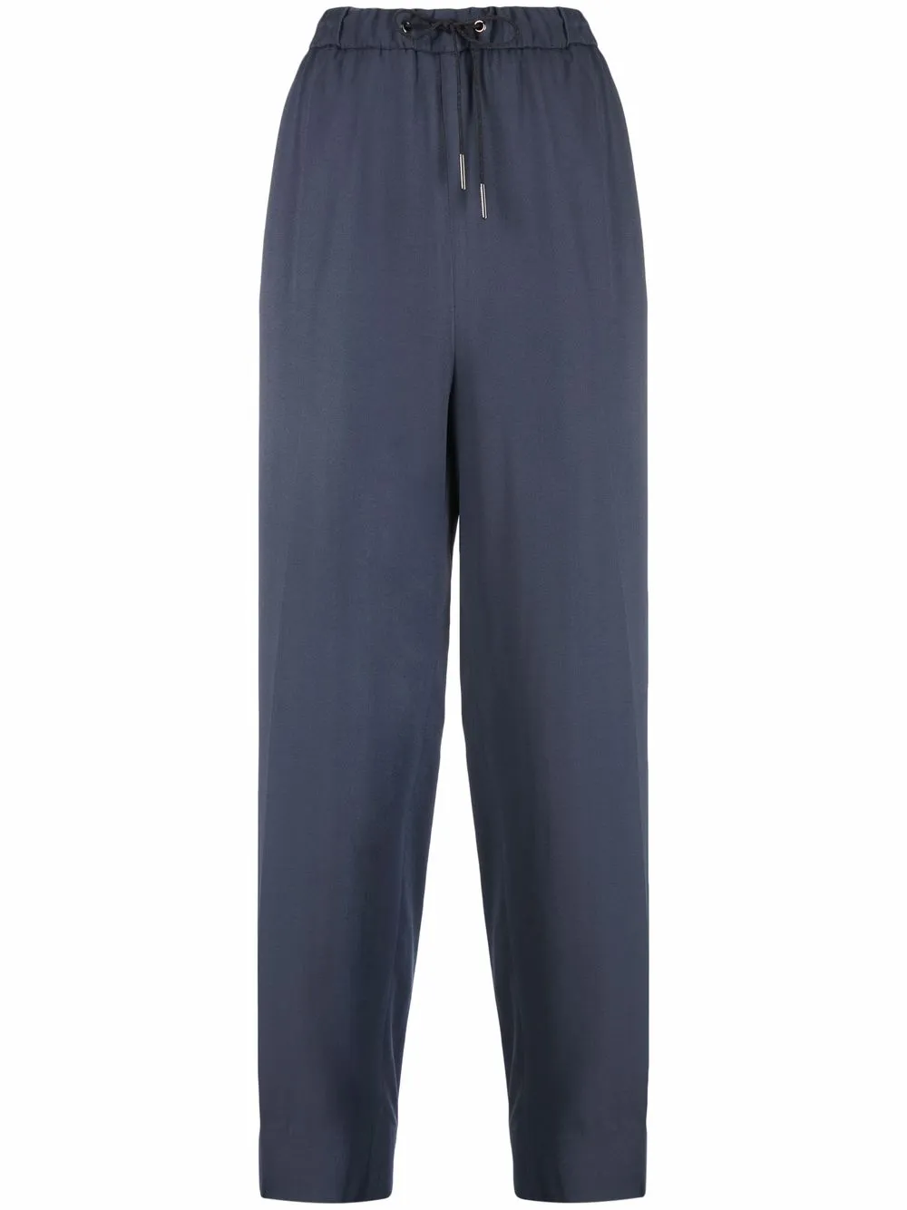 

Fabiana Filippi elasticated-waistband tapered trousers - Blue