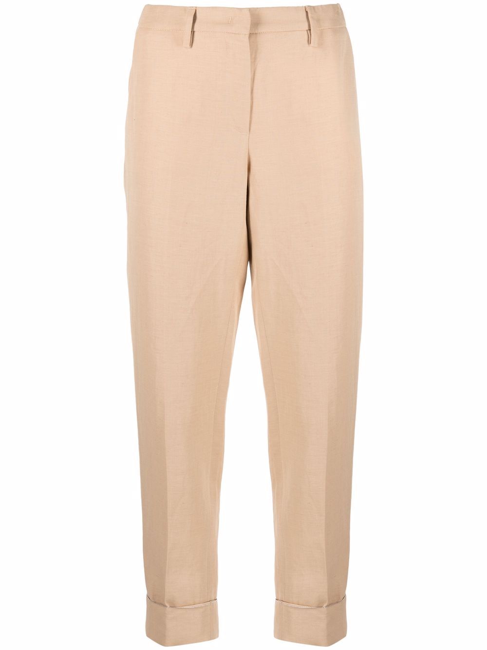 

Fabiana Filippi ball-chain detail tailored trousers - Neutrals