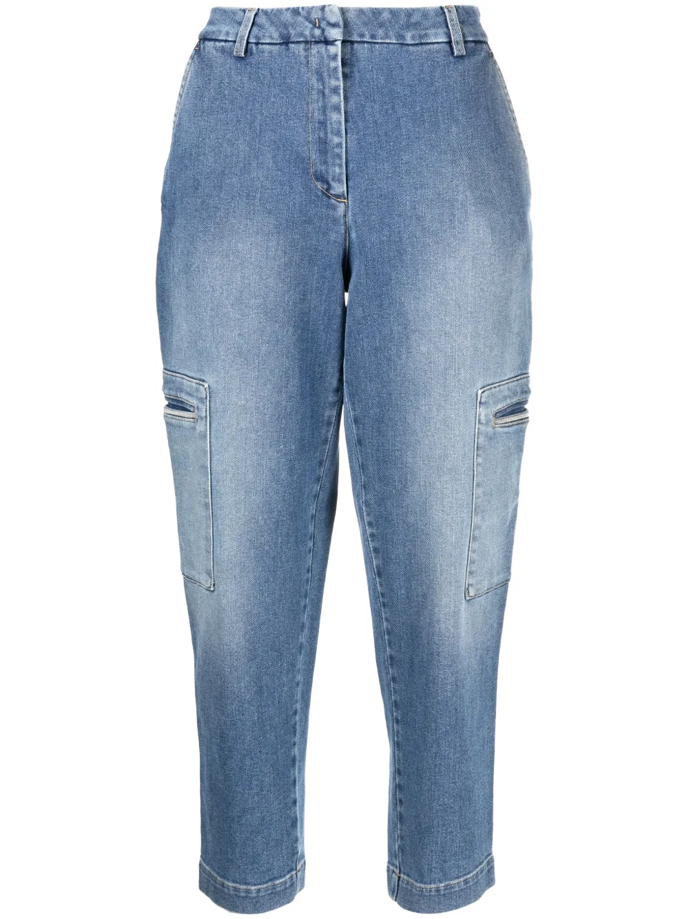 

Fabiana Filippi jeans capri con tiro alto - Azul