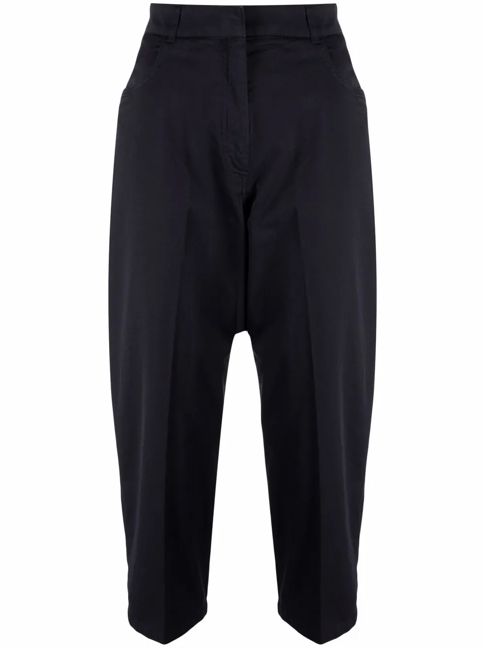 

Fabiana Filippi high-waisted cropped tapered trousers - Blue