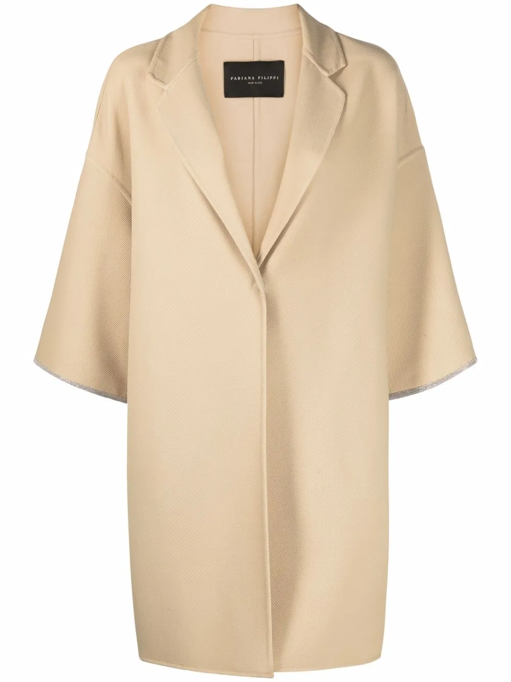 

Fabiana Filippi single-breasted virgin wool coat - Neutrals