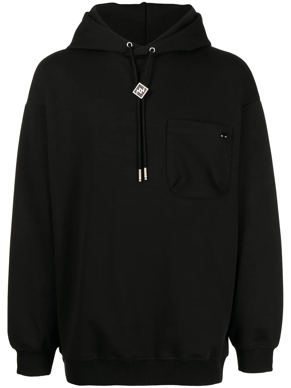 

ZZERO BY SONGZIO hoodie con motivo de pantera - Negro