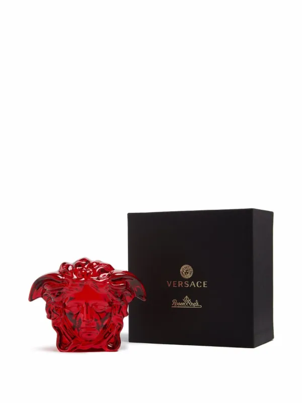 Versace Medusa Lumiere Crystal Paperweight | Red | FARFETCH