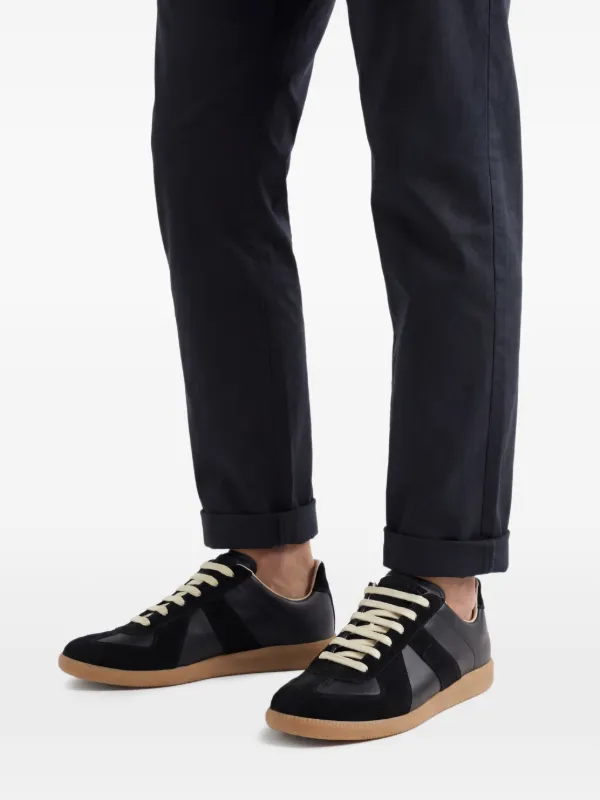 【メゾンマルジェラ】レザースニーカー (40.5 サイズ) Maison Margiela メゾン・マルジェラ Replica スニーカー - FARFETCH