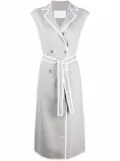 Fabiana Filippi sleeveless double-breasted coat - Grey