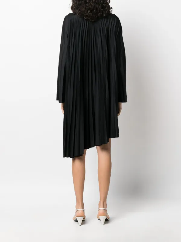 Fabiana Filippi Pleated Asymmetric Dress | Black | FARFETCH