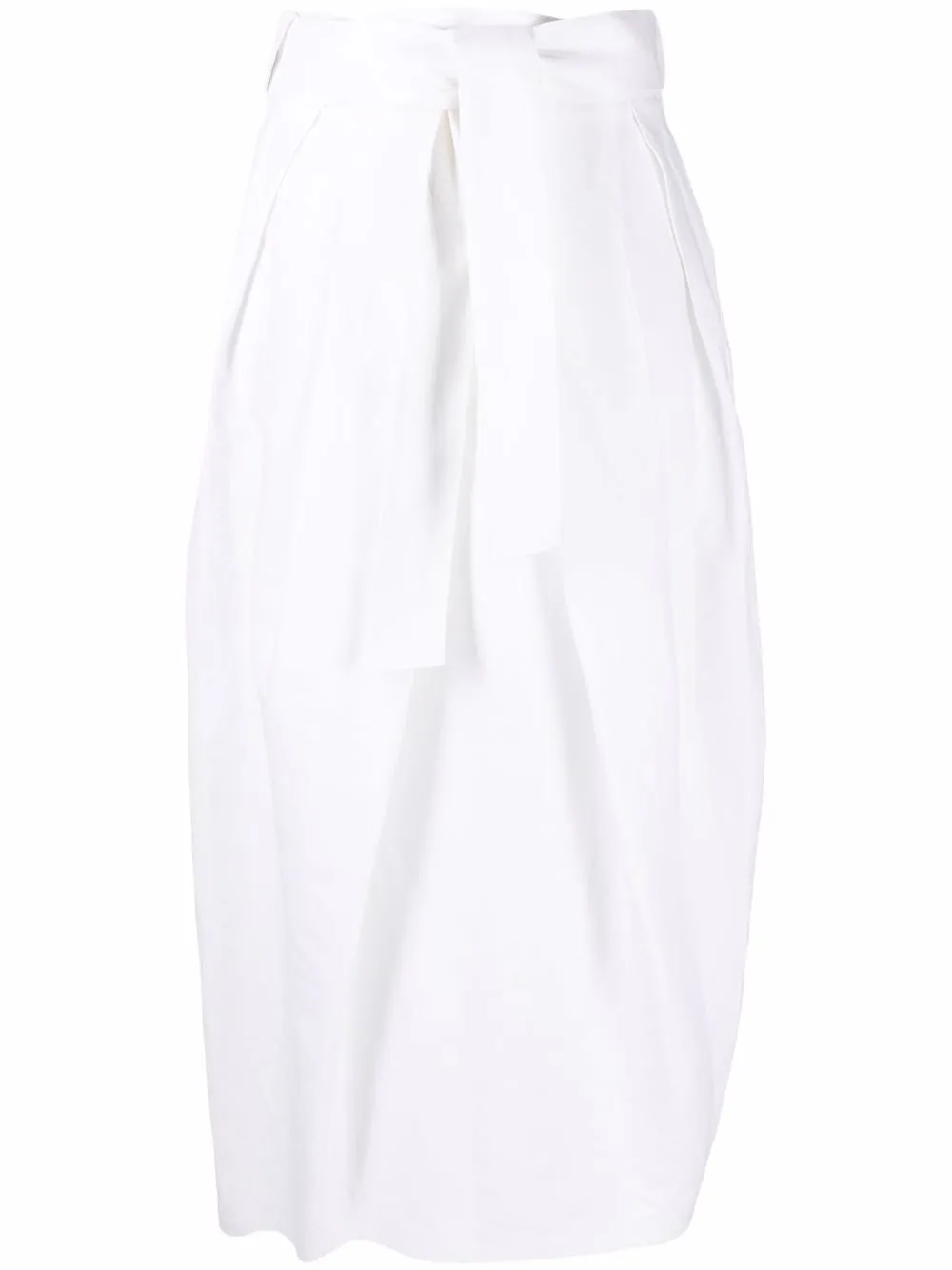 

Fabiana Filippi tie-fastening midi skirt - White