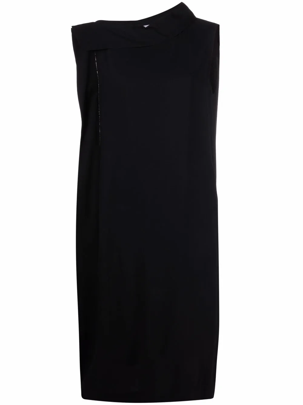 

Fabiana Filippi asymmetric draped midi dress - Black