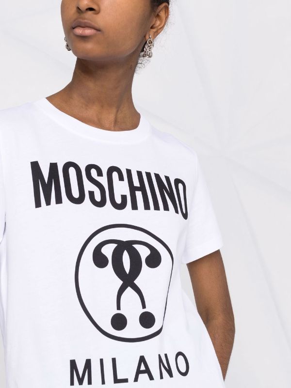 Moschino double question discount mark t shirt