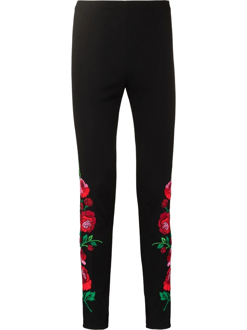 

Comme Des Garçons Homme Plus pantalonesskinny con bordado floral - Negro