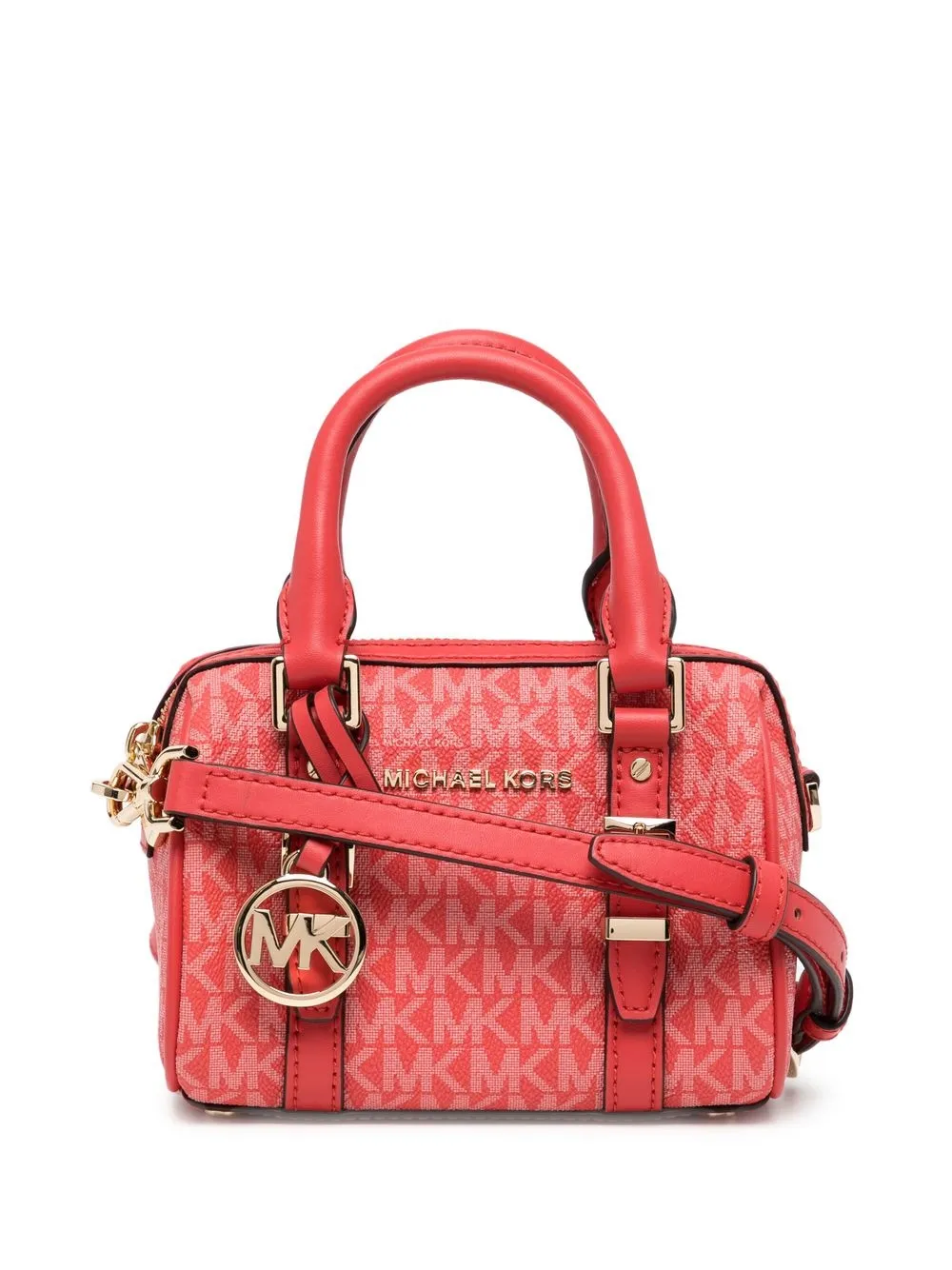 

Michael Michael Kors logo plaque mini bag - Red