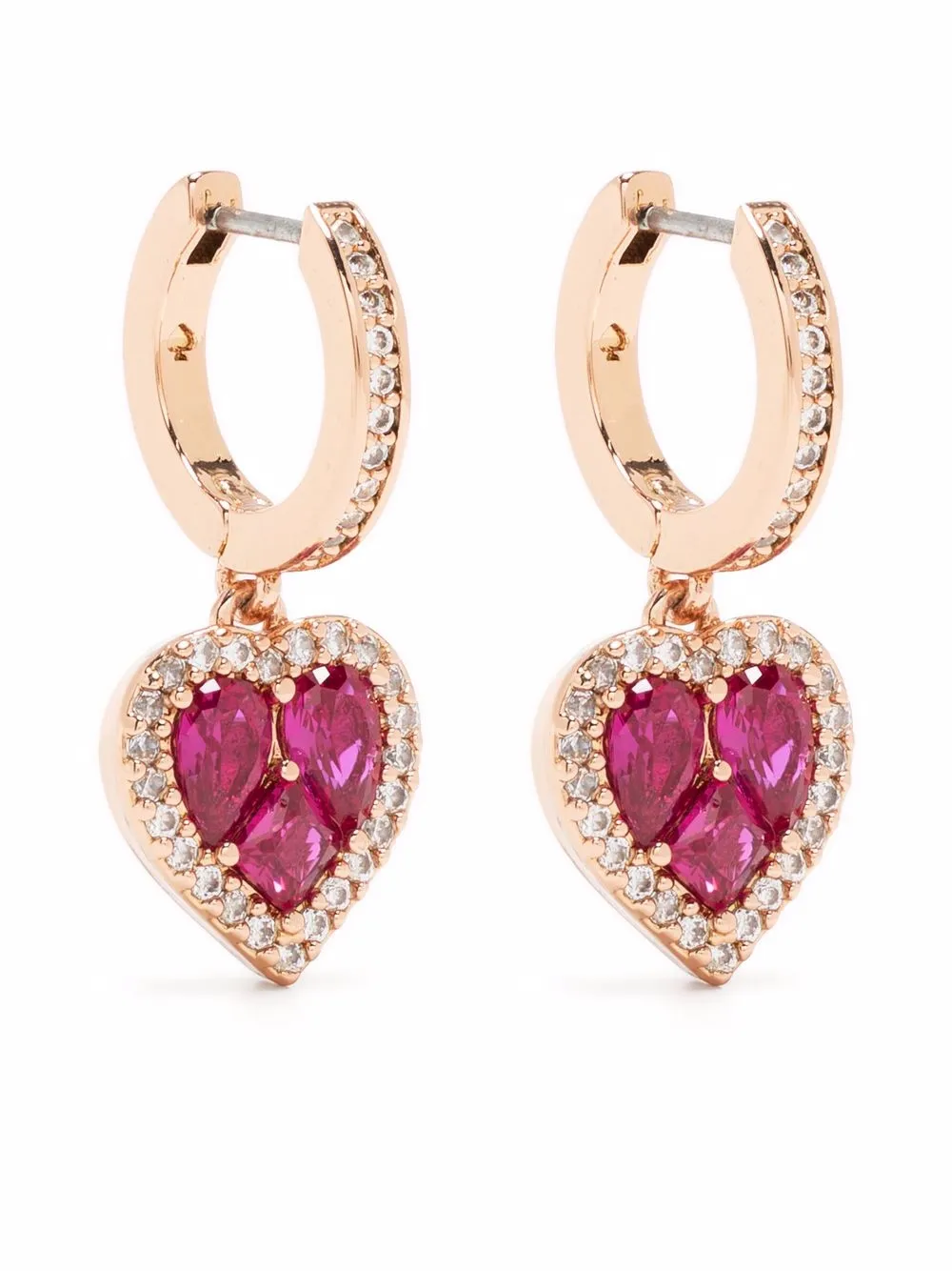Kate spade discount red heart earrings