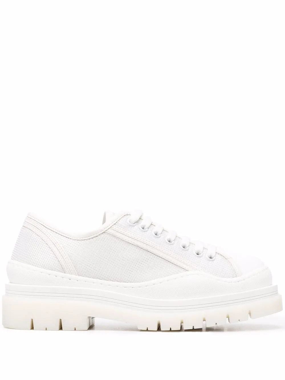 Furla tenis bajos con logo - Blanco