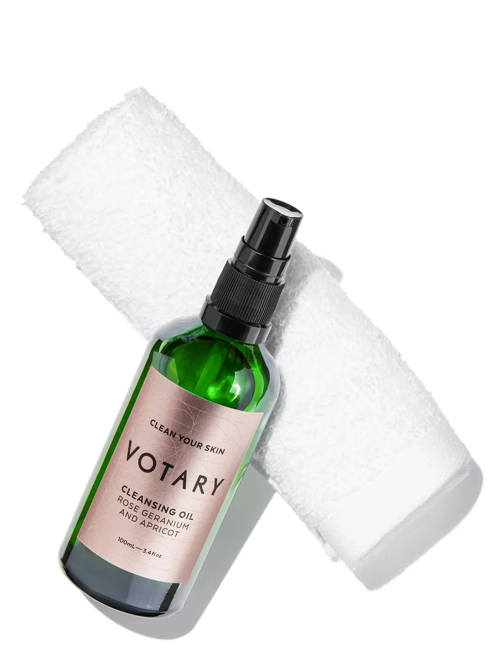 Votary Reinigingsolie met rozengeranium & abrikoos 100 ml - NO COLOR