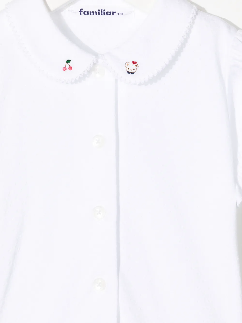 familiar Blusa con bordo a smerlo | Top | Image 3