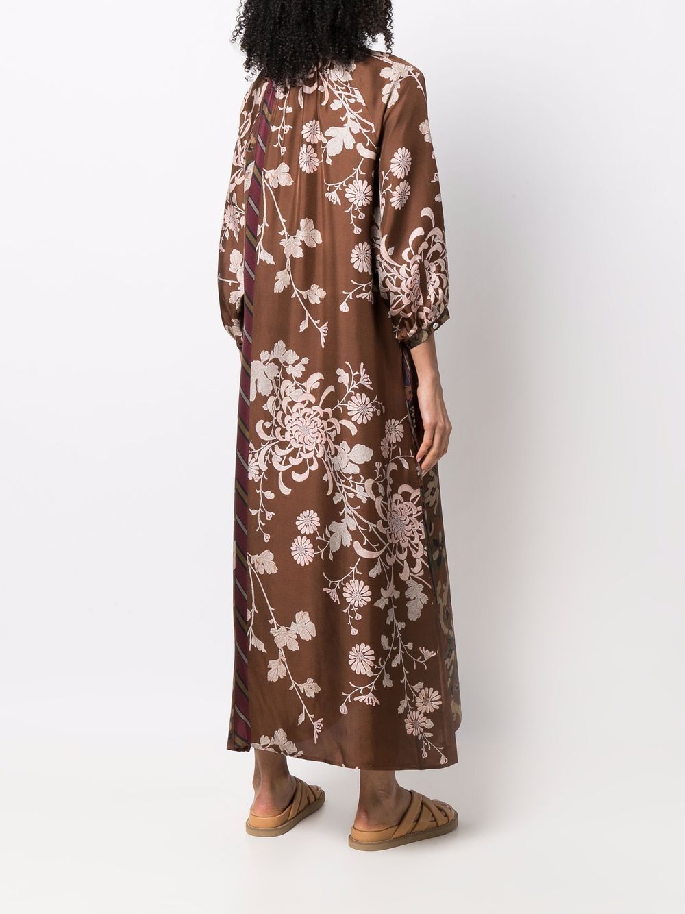 фото Pierre-louis mascia шелковое платье с цветочным принтом