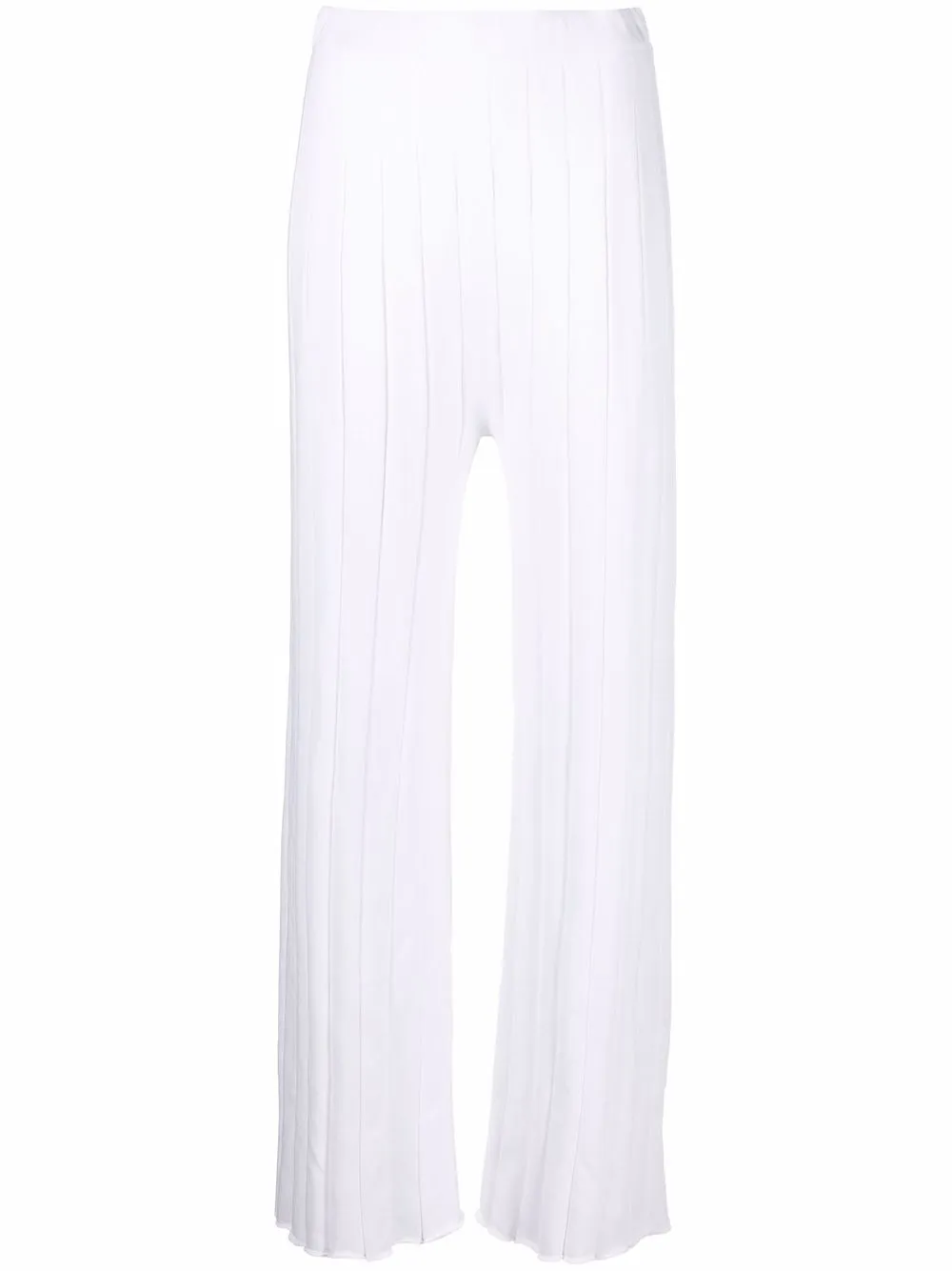 

Fabiana Filippi ribbed-knit cotton pants - White