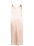 Fabiana Filippi Satin midi slip dress - Pink