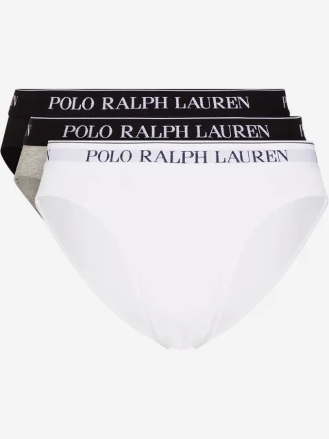 Polo Ralph Lauren elastic logo-detail briefs (set of three)