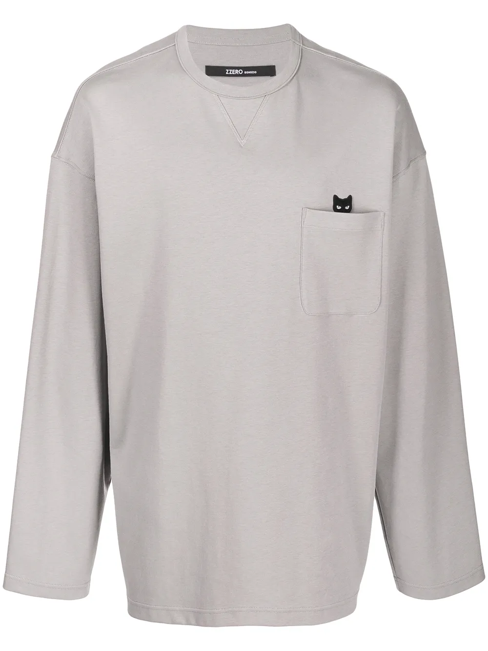 

ZZERO BY SONGZIO playera con parche del logo - Gris