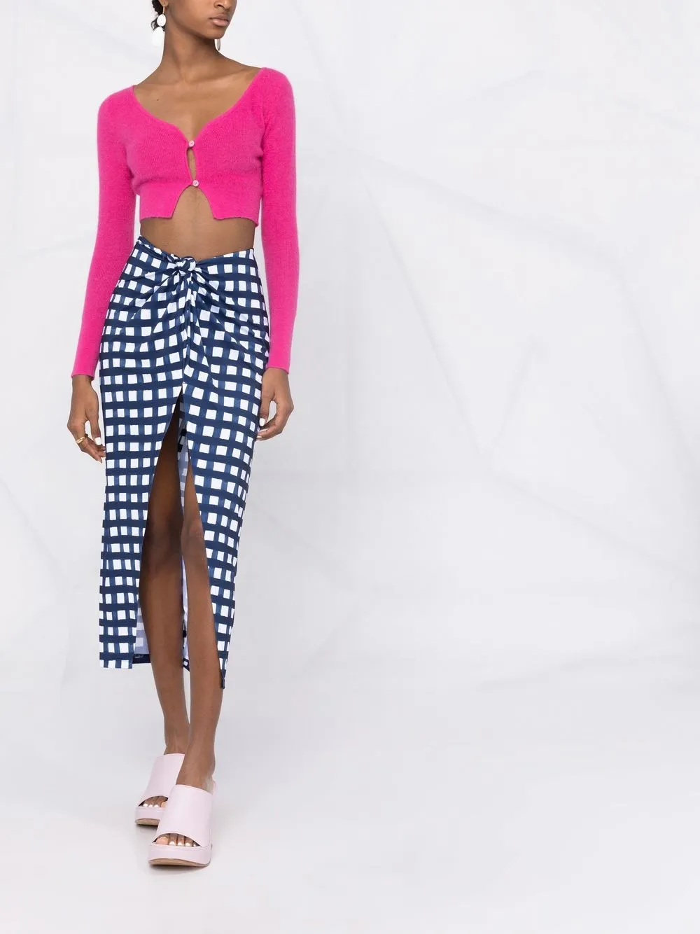 Jacquemus Cropped vest - Roze