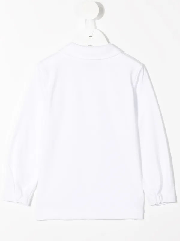 Embroidered collar outlet t shirt