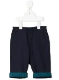 familiar elasticated straight-leg trousers - Black