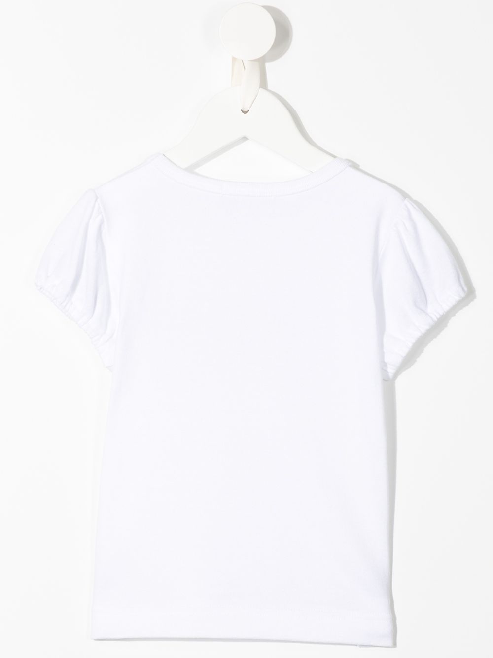 Familiar T-shirt met strikdetail - Wit