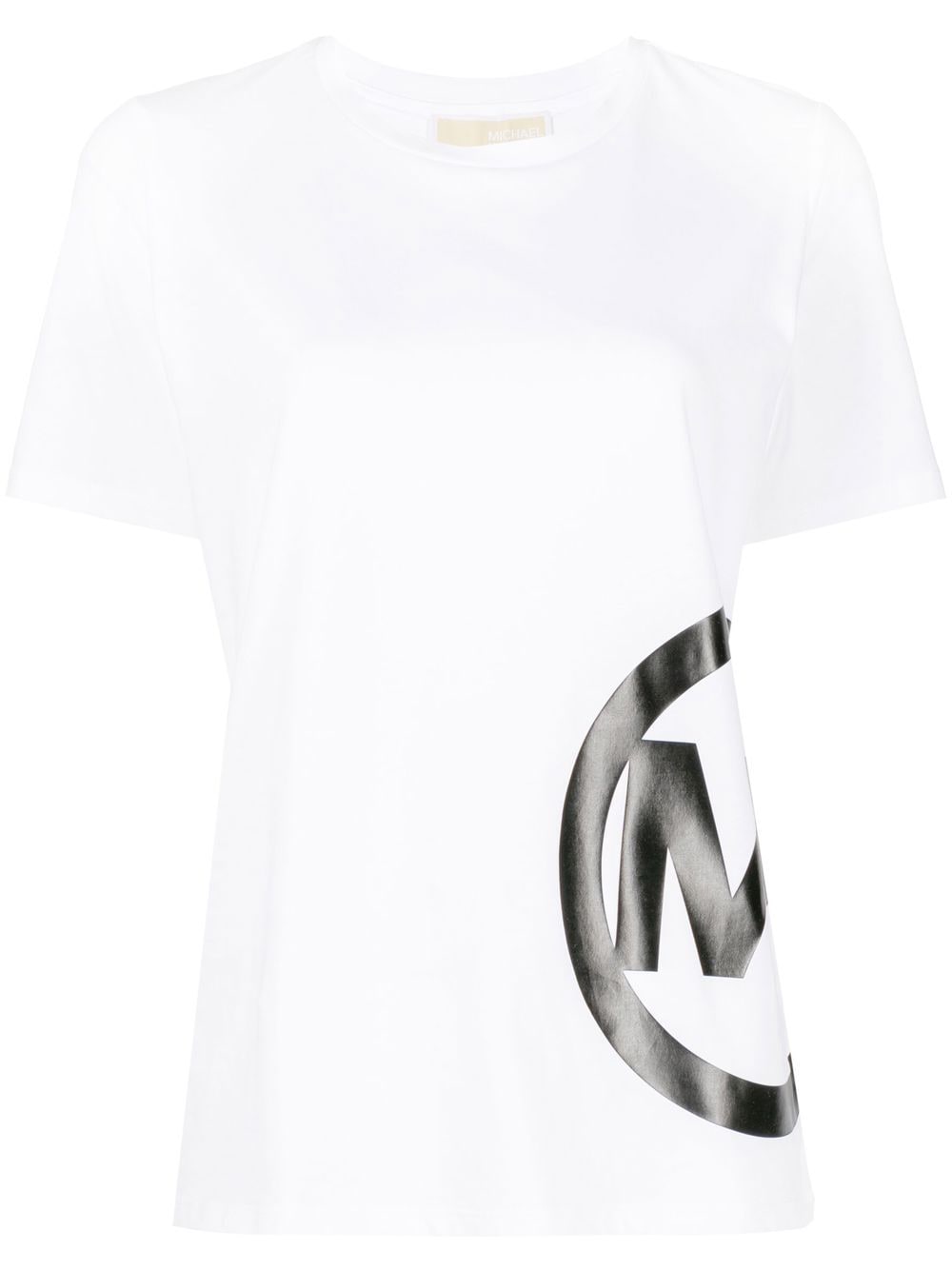 Michael Michael Kors Logo-print Organic Cotton T-shirt In White