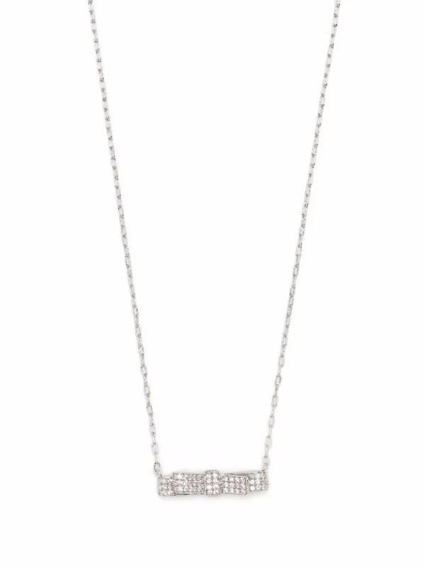 Shop Kate Spade crystal bow necklace 