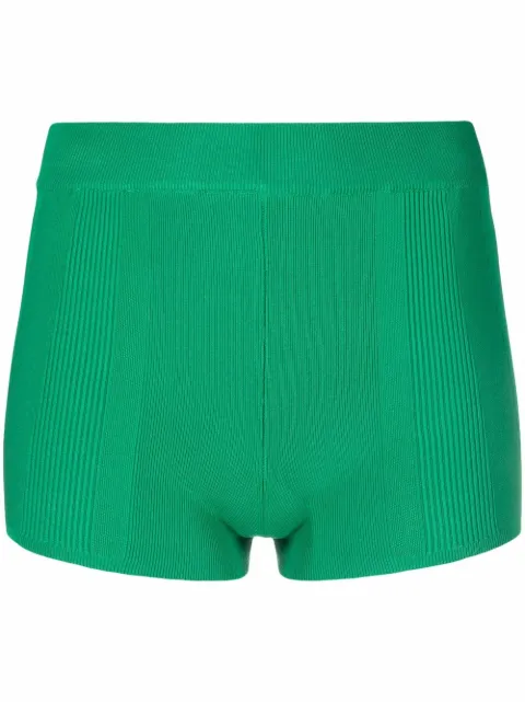 Jacquemus fine-knit fitted mini shorts