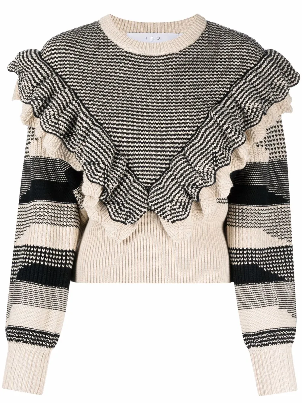 

IRO Palay ruffle jumper - Neutrals