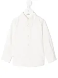 familiar buttoned long-sleeve shirt - White