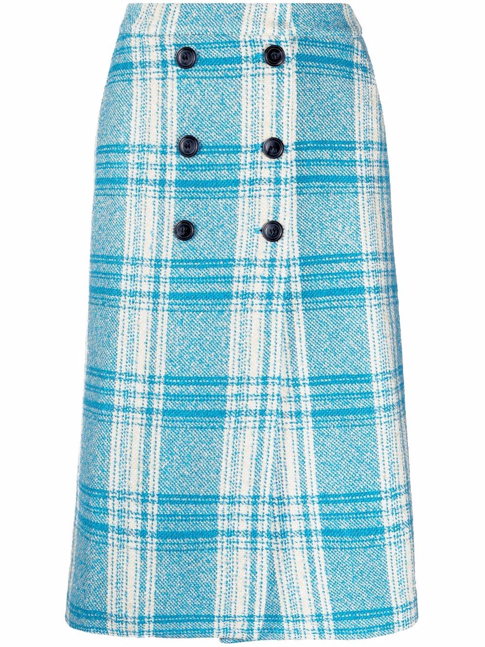 фото Baum und pferdgarten check pattern buttoned skirt