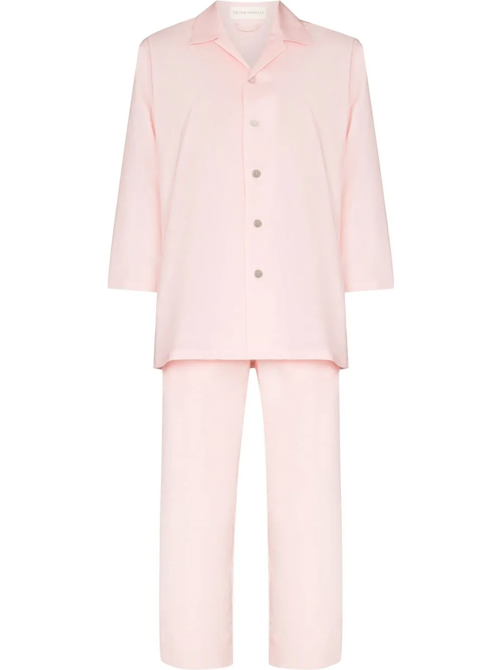

Olivia von Halle Casablanca long-sleeved trouser pyjama set - Pink