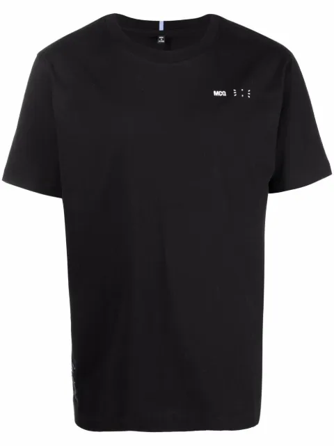 MCQ T-Shirt mit Logo-Stickerei