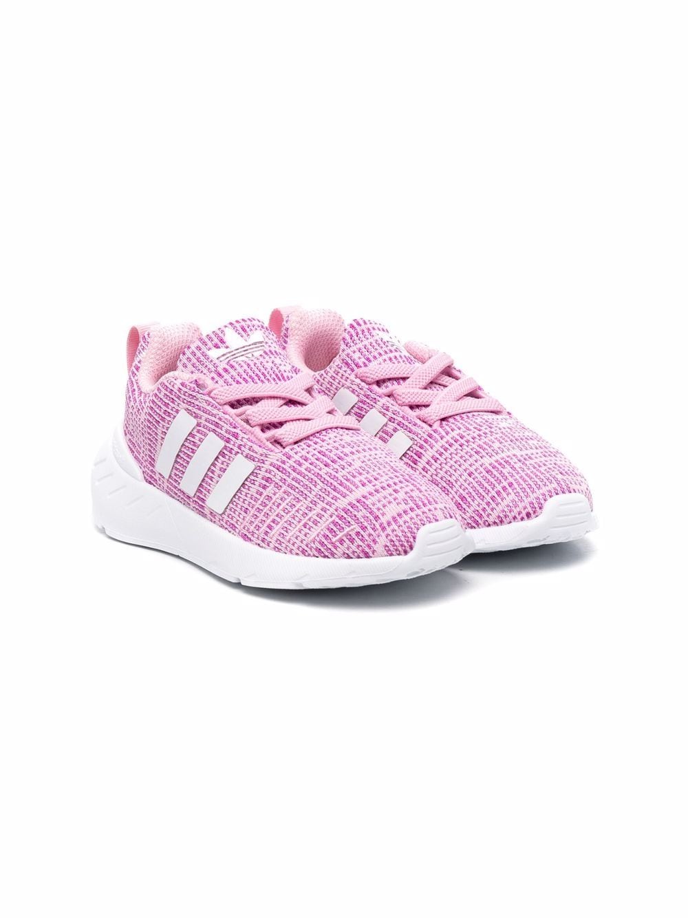 

adidas Kids tenis bajos con agujetas - Rosado