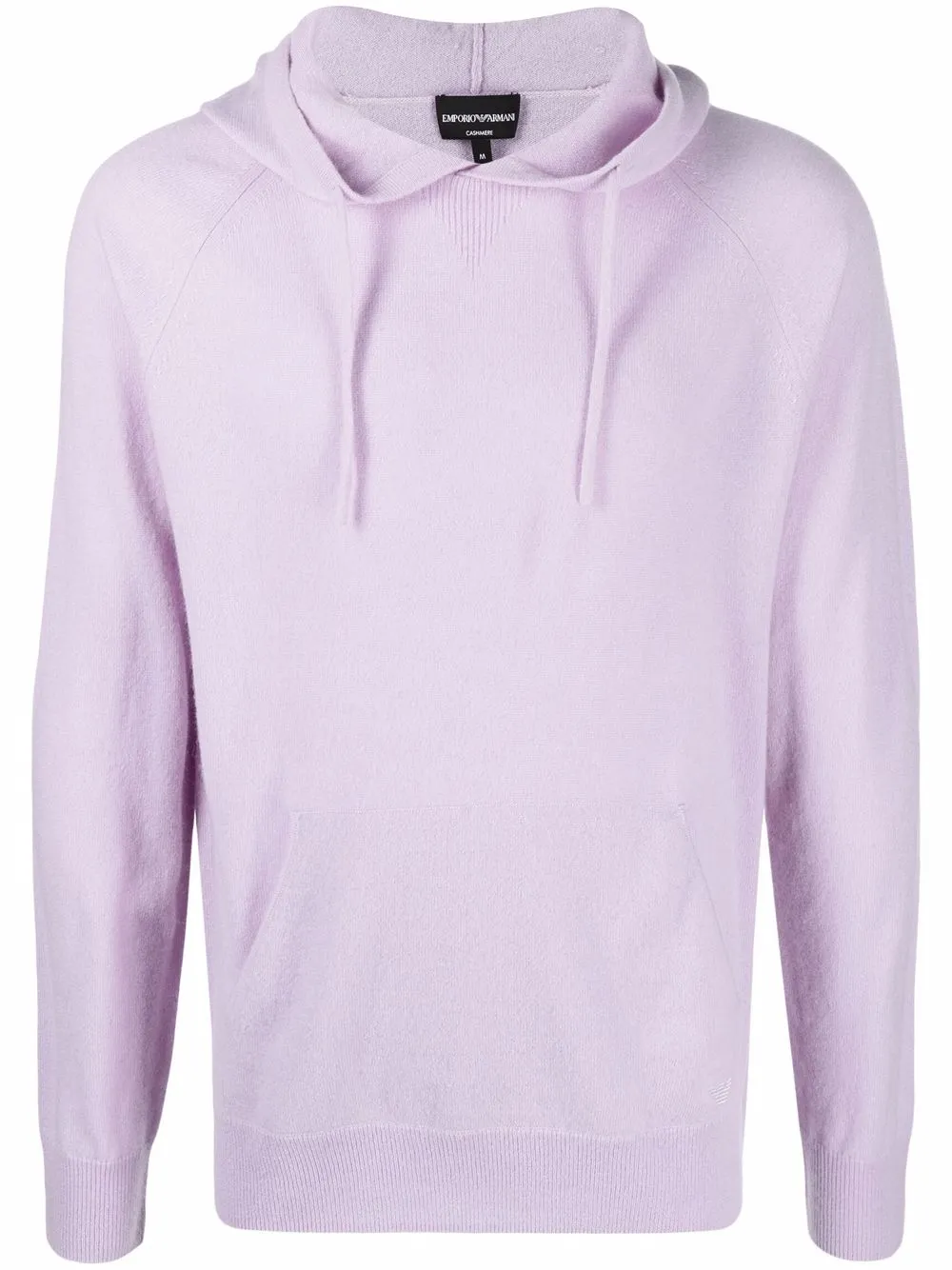 

Emporio Armani cashmere drawstring hoodie - Purple